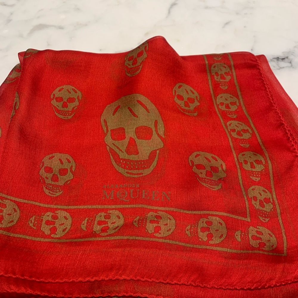 Alexander McQueen Silk Skull Scarf
